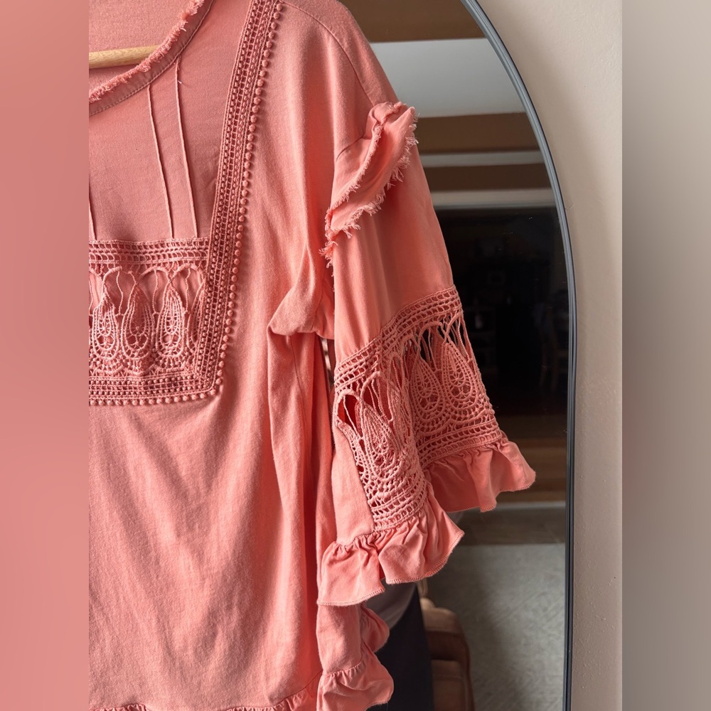 ANTHROPOLOGIE Tiny | Sonoma ruffled top | size small - Picture 6 of 7